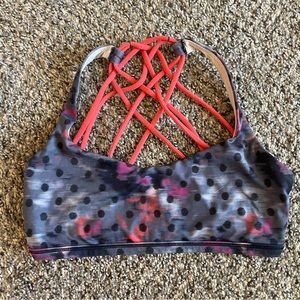 Polka Dot Strappy Lululemon Sports Bra